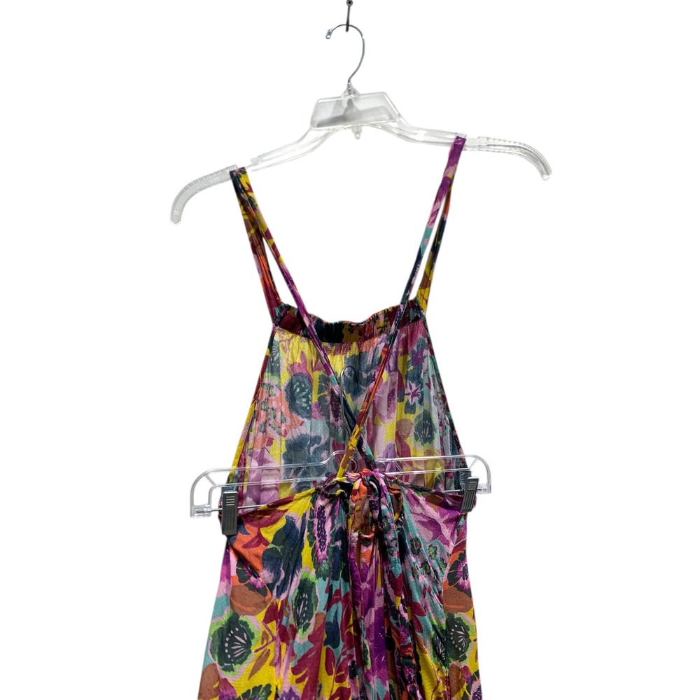 Anthropologie Printed Maxi Dress Cover Up Womens Medium Multi Color Strappy Back - Picture 7 of 12